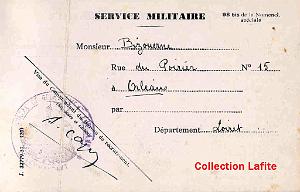 002 FAUX PAPIER 1940 D EVASION DU CAPITAINE LAFITE ALIAS BIZOUERZNE   (3)